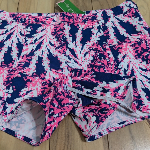 NWT! Lilly Pulitzer Hazelle Stretch Shorts Nauti Navy Beyond The Sea Size 12 - Picture 10 of 14